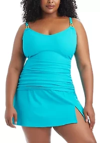 Piqué Ole Skirted Swim Bottom