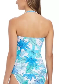 Riviera Retreat Draped Bandini Swim Top