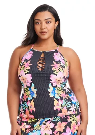 Sweet Escape High Neck Tankini Swim Top