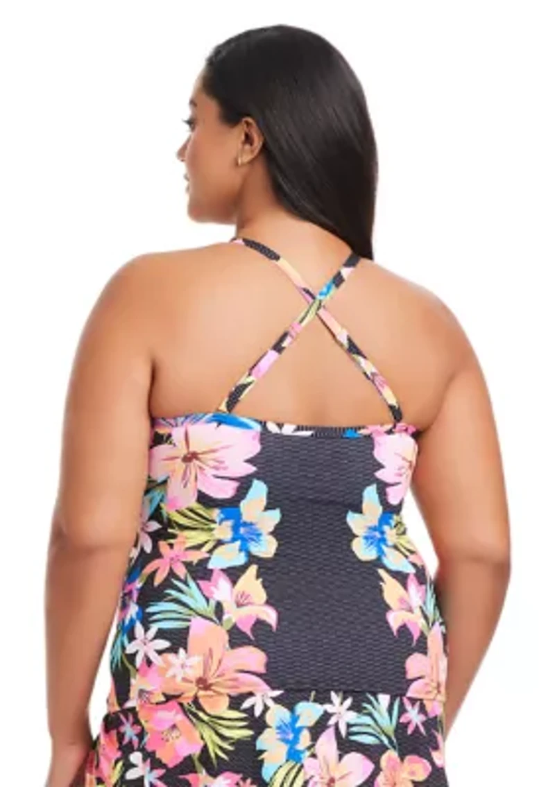 Sweet Escape High Neck Tankini Swim Top