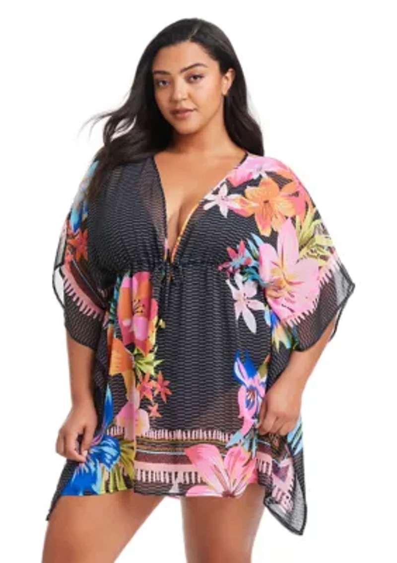 Sweet Escape Chiffon Caftan Coverup