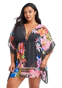 Sweet Escape Chiffon Caftan Coverup