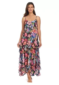 Sweet Escape Ruffle Swim Coverup Dress