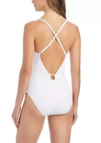 Tropical Tango X-Back One Piece Bathing Suit