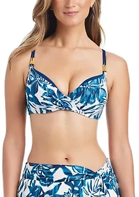 Women's Turning Tides Draped Bra Swim Top