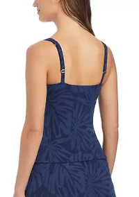 Tropical Tango Square Neck Tankini Top