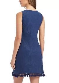 Tropical Tango Jacquard Dress Swim Coverup