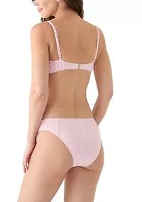 Tide Striped Smocked Swim Bra
