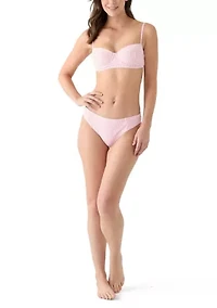 Tide Striped Smocked Swim Bra