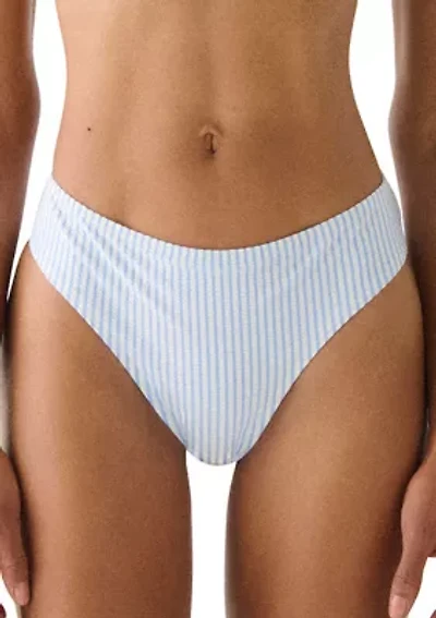 Tidal Stripe High Cut Swim Bottoms