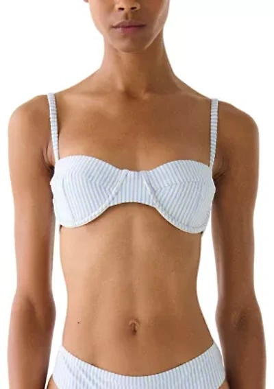 Tidal Striped Seamed Underwire Swim Top