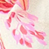 Women's Floral Toile Ruffle V-Wire Swim Top