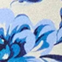 Floral Toile High Leg Waist Swim Bottoms