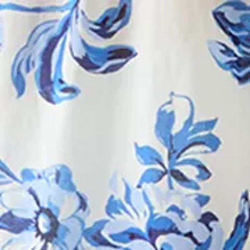 Women's Floral Toile Tier Cover Up Dress