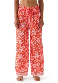 Women's Pretty Paisley Wide Leg Cover Up Pants