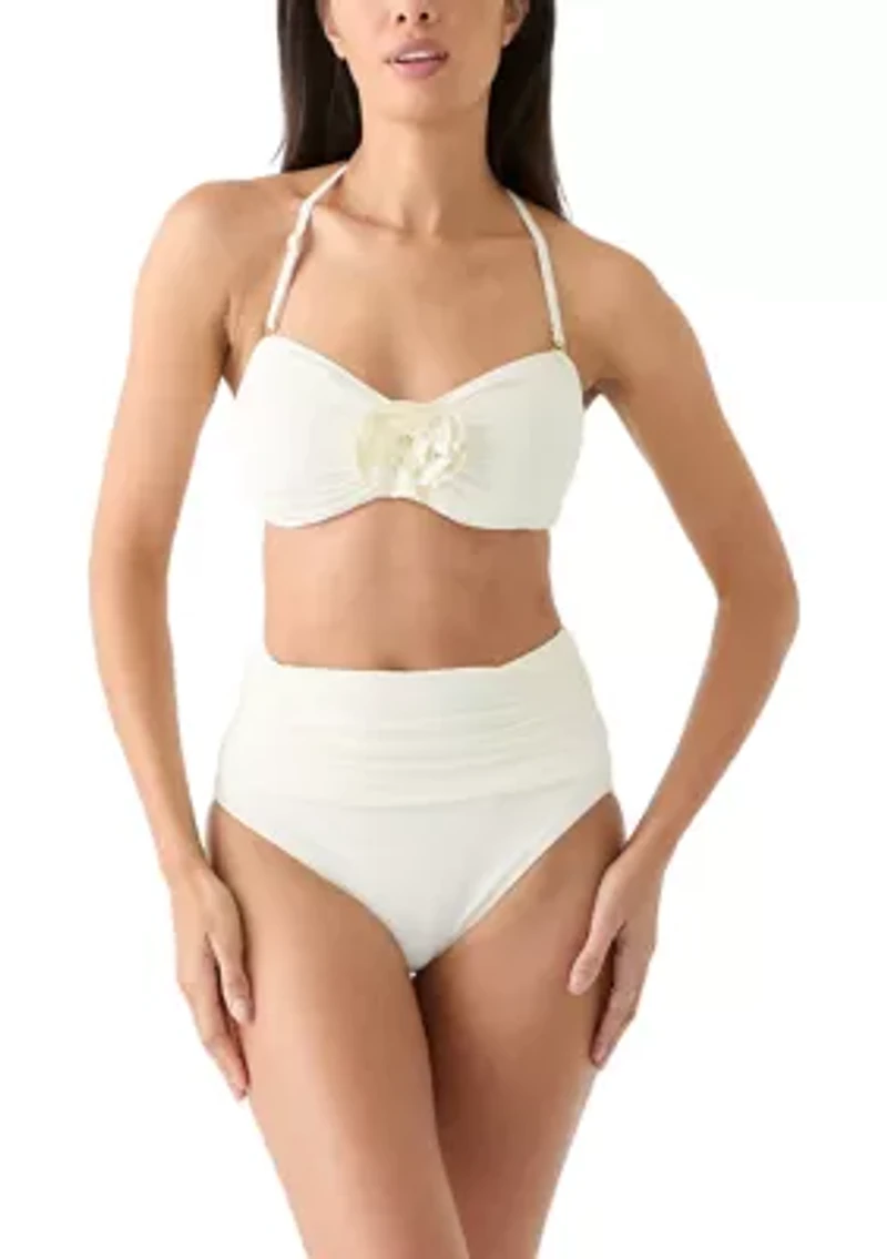 Rosette Solids Bandeau Swim Bra