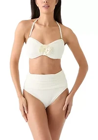 Rosette Solids Bandeau Swim Bra