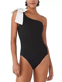 Women's Solid One Piece Swimsuit