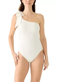 Women's Solid One Piece Swimsuit