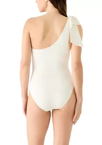 Women's Solid One Piece Swimsuit