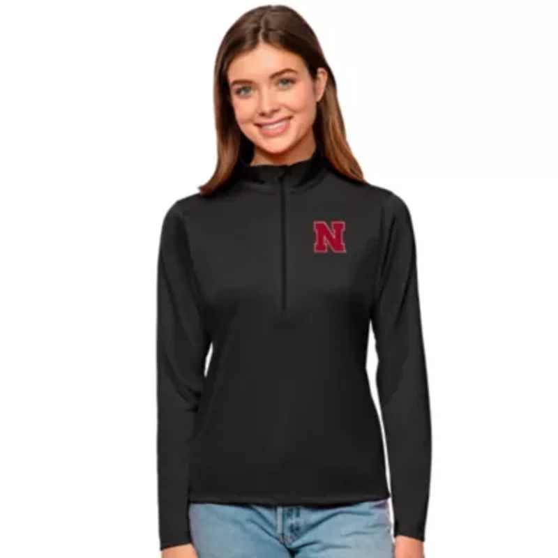 Antigua NCAA Nebraska Cornhuskers Women's Tribute 1/2 Zip Pullover