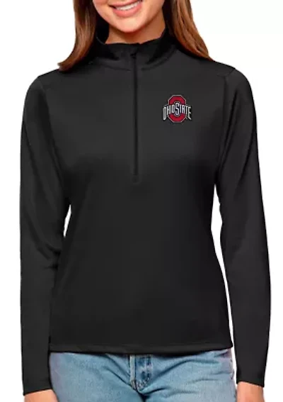 NCAA Ohio State Buckeyes Tribute Quarter-Zip Pullover Top