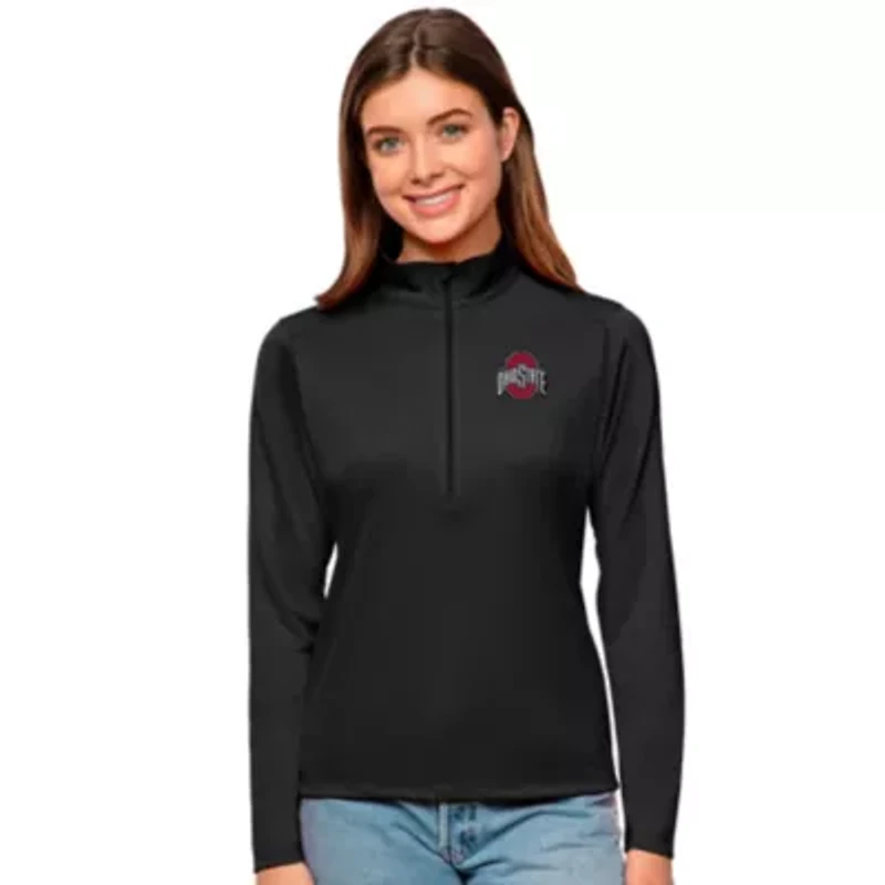 NCAA Ohio State Buckeyes Tribute Quarter-Zip Pullover Top