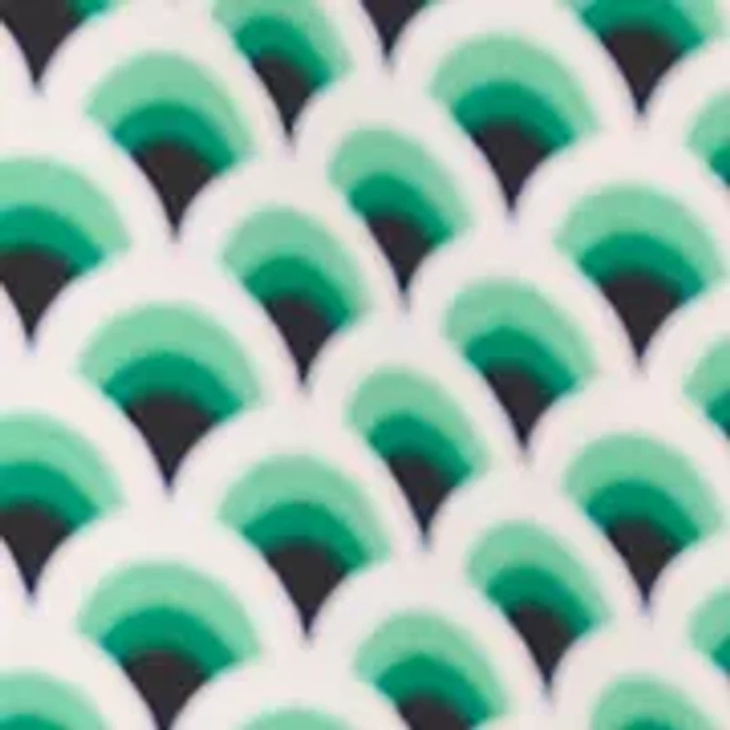 Women's Geometric Ruffle Sleeve Blouse