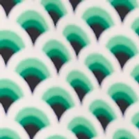 Women's Geometric Ruffle Sleeve Blouse