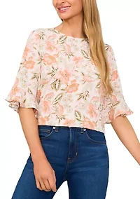 Women's Ruffle Sleeve Blouse