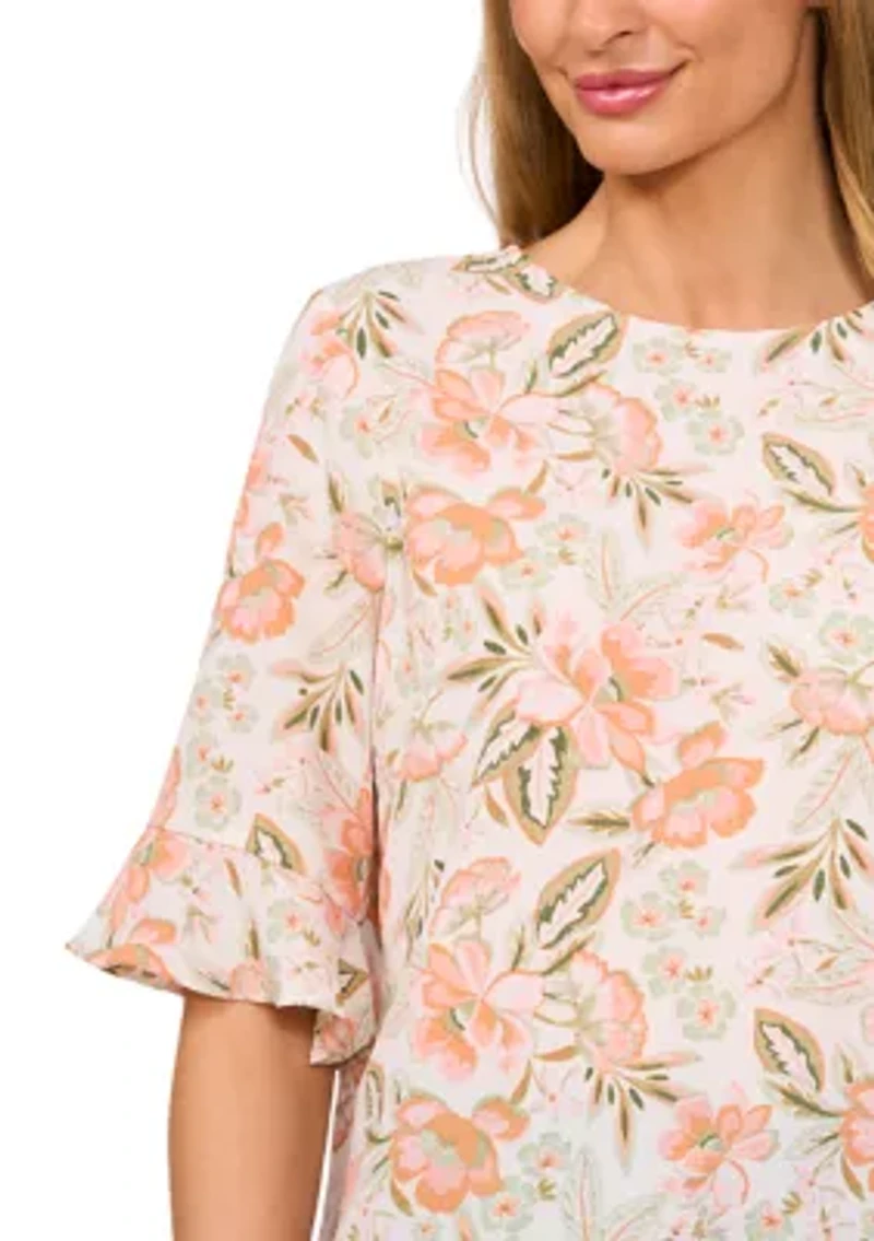 Women's Ruffle Sleeve Blouse