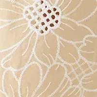 Women's Tie Waist Wide Leg Embroidered Pants