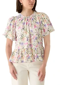Women's Floral Peplum Blouse