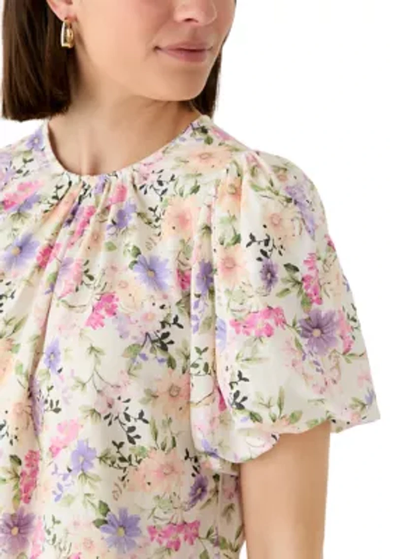 Women's Floral Peplum Blouse