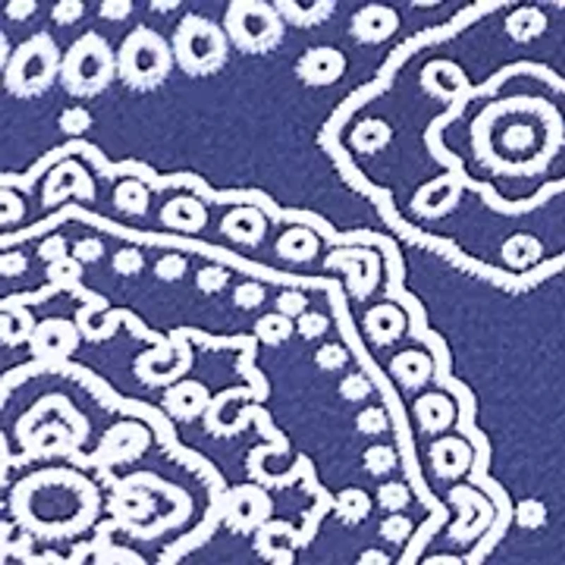 Women's Ruffle Sleeve Medallion Print Blouse