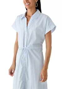 Women's Striped Midi Dress