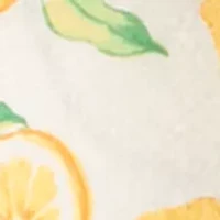 Women's Lemon Peplum Peasant Blouse