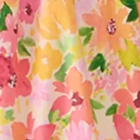 Women's Ruffled Floral Midi Tank Dress