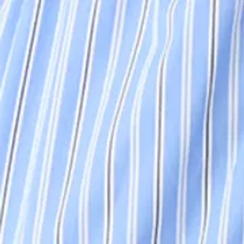 Women's Striped Tiered Midi Shirtdress