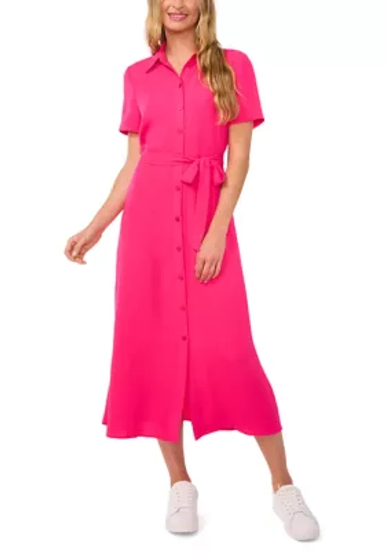 Women's Short Sleeve Shirtdress