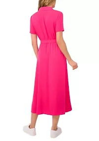 Women's Short Sleeve Shirtdress