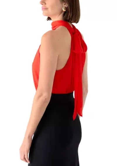 Women's Sleeveless Halter Blouse