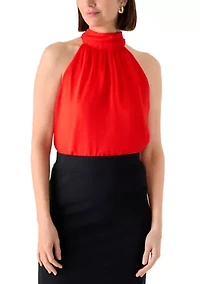 Women's Sleeveless Halter Blouse