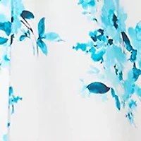 Women's Short Sleeve Ombre Floral Pleated Shirtdress