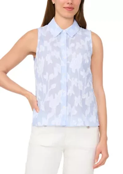 Women's Sleeveless Burnout Top