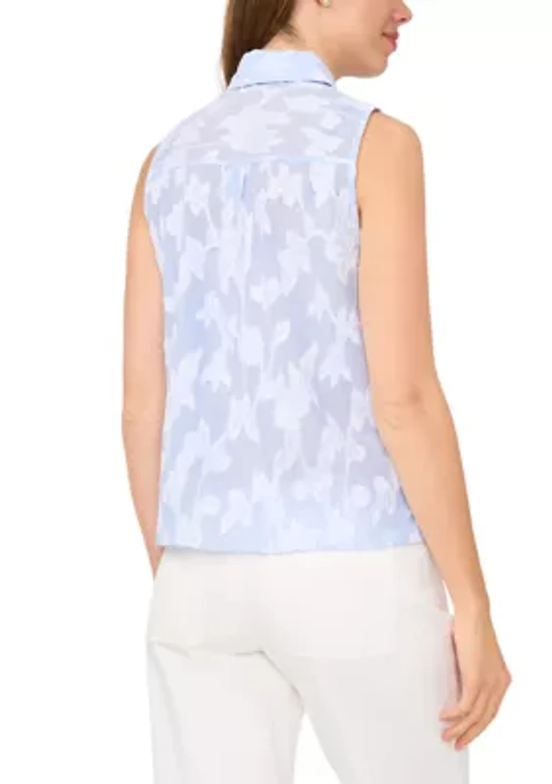 Women's Sleeveless Burnout Top