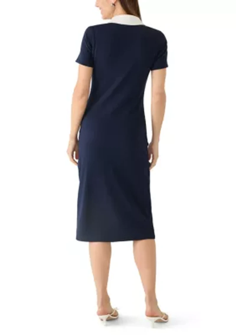 Women's Stripe Knit Midi Dress