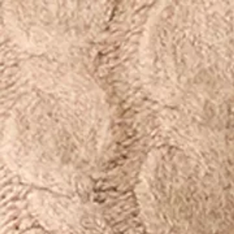 Women's Elbow Sleeve Bling Necklace Cable Cardigan