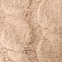 Women's Elbow Sleeve Bling Necklace Cable Cardigan