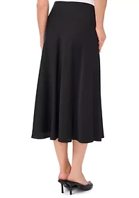 Women's A-Line Satin Skirt